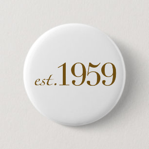 Badge Rond 5 Cm Est 1959
