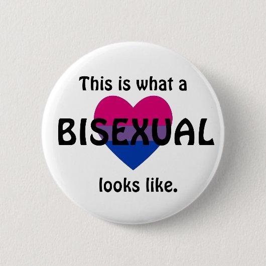 Badge Rond 5 Cm "Est ce ce qui les regards bisexuels aiment" (Devant)