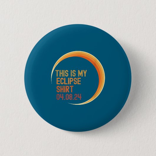 Badge Rond 5 Cm Est-ce qu'éclipse 04 08 24 totale (Devant)