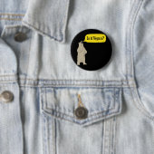 Badge Rond 5 Cm Est-il végétalien ? Ours affamé (En situation)