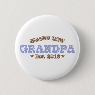 Badge Rond 5 Cm Est tout neuf de grand-papa. 2018 (pourpre)