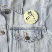 Badge Rond 5 Cm Estacade à claire-voie oui, je joue la triangle ! (En situation)
