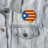BADGE ROND 5 CM ESTELADA SENYERA CATALOGNE LLIURE (En situation)