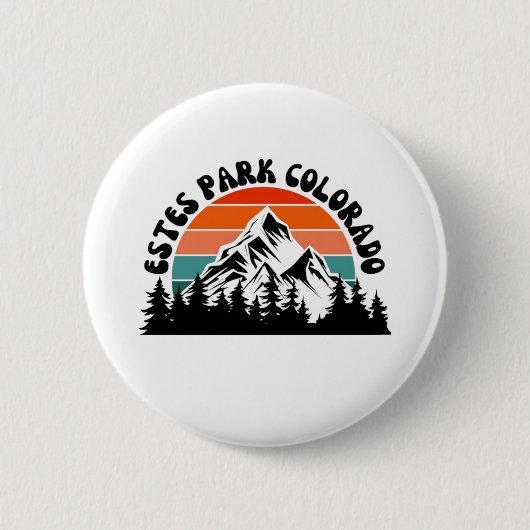 Badge Rond 5 Cm Estes Park (Devant)