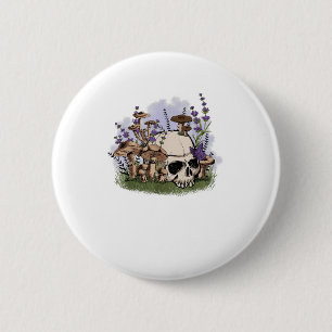 Badge Rond 5 Cm esthétique Cottagecore Champignon Homme Fantastiqu