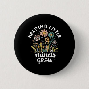 Badge Rond 5 Cm Esthétique Florale Aidant les Petits Esprits à Gra