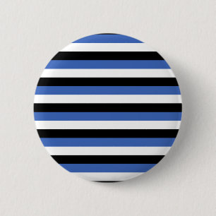 Badge Rond 5 Cm estonia drapeau rayures symbole pays lignes motifs