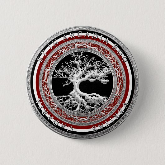 BADGE ROND 5 CM ET DANS L'AMOUR-PROPRE D'ARCADIE (Devant)