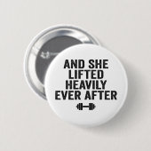 Badge Rond 5 Cm Et elle a soulevé lourdement depuis lors Funny Fit (Devant & derrière)