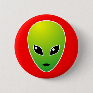 Badge Rond 5 Cm ET - en rouge - Customisé