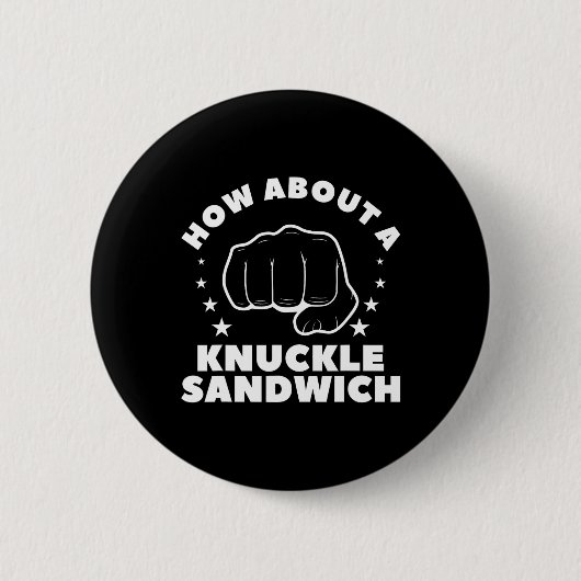 Badge Rond 5 Cm Et Une Boîte De Boxe À Sandwich Knuckle 2 (Devant)