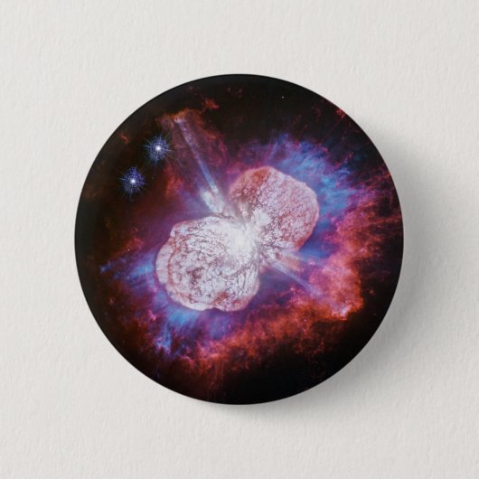 Badge Rond 5 Cm Eta Carinae Binary Star System Fireworks (Devant)