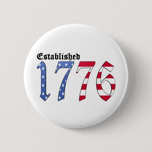 Badge Rond 5 Cm Établi 1776 (Devant)
