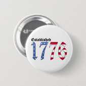 Badge Rond 5 Cm Établi 1776 (Devant & derrière)
