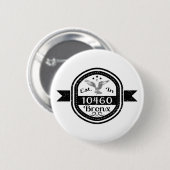 Badge Rond 5 Cm Établi dans 10460 Bronx (Devant & derrière)
