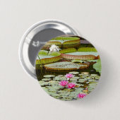 Badge Rond 5 Cm Étangs de protections de nénuphar (Devant & derrière)