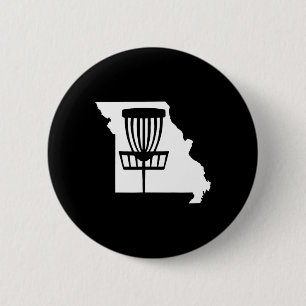 Badge Rond 5 Cm État de golf Disque Missouri avec panier graphique