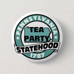 BADGE ROND 5 CM ÉTAT DE THÉ DE LA PENNSYLVANIE