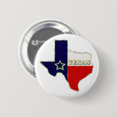 BADGE ROND 5 CM ÉTAT DU TEXAS (Devant & derrière)