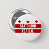 Badge Rond 5 Cm État pour le bouton Washington DC (Devant & derrière)
