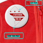 Badge Rond 5 Cm Etat pour Washington DC avec carte<br><div class="desc">Depuis plus de 200 ans, les résidents de Washington DC sont soumis à des inégalités systémiques et se voient refuser le droit à la citoyenneté dont jouissent les résidents des États, y compris la représentation électorale au Congrès. Il est temps de corriger une grande erreur historique. Les habitants de Washington...</div>