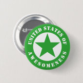 Badge Rond 5 Cm États-Unis d'Amérique (Devant & derrière)