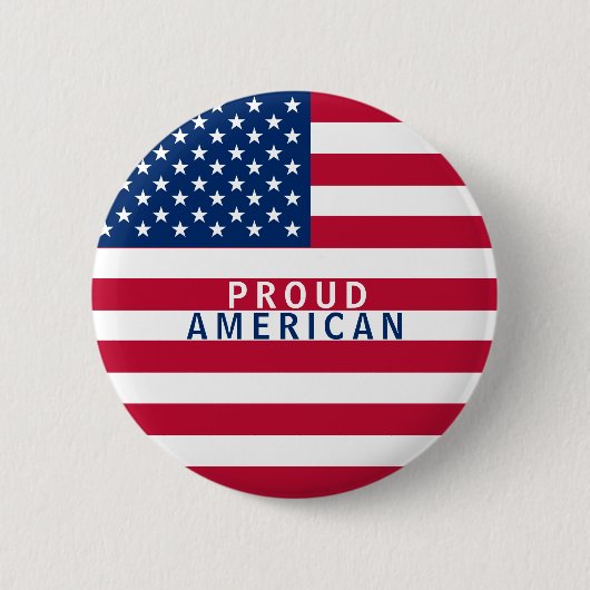 Badge Rond 5 Cm États-Unis Drapeau américain étoiles et rayures (Devant)