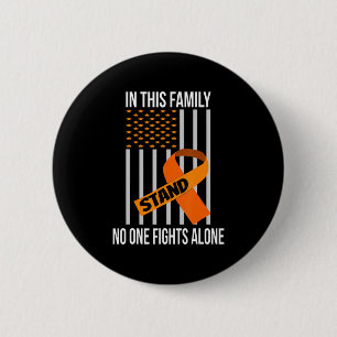 Badge Rond 5 Cm États-Unis Drapeau Orange Ribbon Produits Leucémie