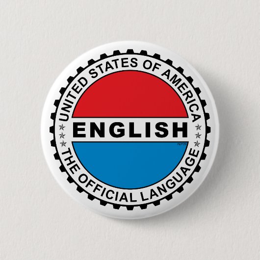 Badge Rond 5 Cm États-Unis Langue officielle (Devant)