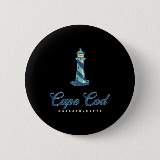 Badge Rond 5 Cm Été à Cape Cod (Devant)
