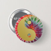 Badge Rond 5 Cm Été d'amour Yin et Yang (Devant & derrière)