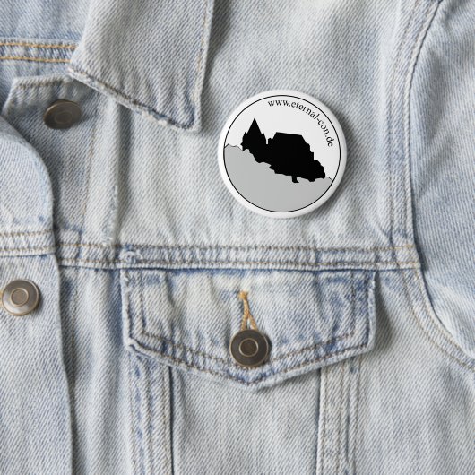 Badge Rond 5 Cm Eternal-Con Button (En situation)