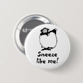 Badge Rond 5 Cm Éternuement de Dracula (Devant & derrière)