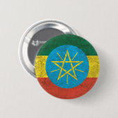 Badge Rond 5 Cm Éthiopie (Devant & derrière)