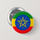 Badge Rond 5 Cm Éthiopie (Devant & derrière)