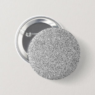 Badge Rond 5 Cm Étincelle de parties scintillant gris argenté