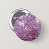 Badge Rond 5 Cm Étincelle-Regard rose (Devant & derrière)