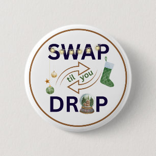 Badge Rond 5 Cm Étiquette cadeau Merci de Noël