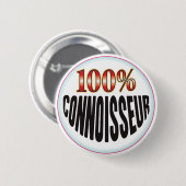 Badge Rond 5 Cm Étiquette de connaisseur (Devant & derrière)