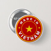 Badge Rond 5 Cm étiquette de drapeau de pays de produit fabriqué (Devant & derrière)
