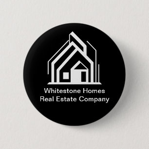 Badge Rond 5 Cm Étiquette de nom de courtier immobilier personnali
