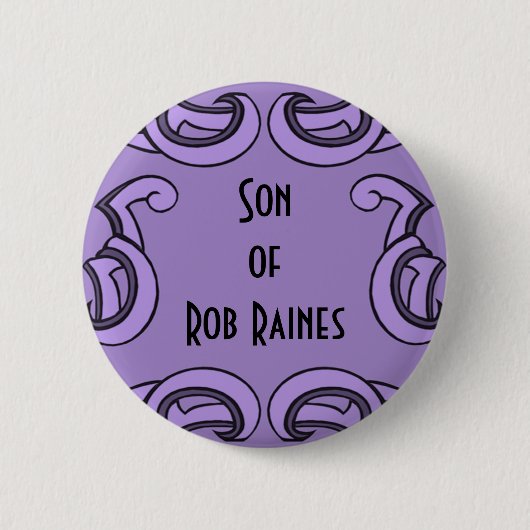 Badge Rond 5 Cm Étiquette de nom de déo violet (Devant)