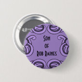 Badge Rond 5 Cm Étiquette de nom de déo violet (Devant & derrière)