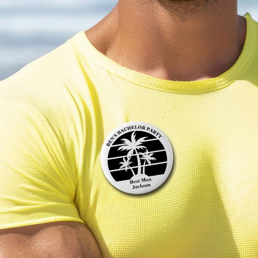 Badge Rond 5 Cm Étiquette de nom de garçon d'honneur de l'enterrem