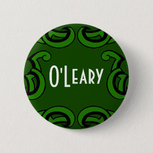 Badge Rond 5 Cm Étiquette de nom de la Déco verte