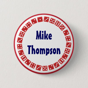 Badge Rond 5 Cm Étiquette de nom de matrices de nuit de jeu de
