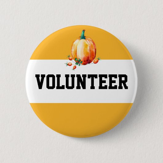Badge Rond 5 Cm Étiquette de nom de volontaire de foire de récolte (Devant)