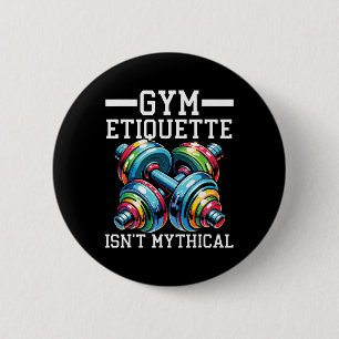 Badge Rond 5 Cm Étiquette de salle de sport Workout Bodybuilding F
