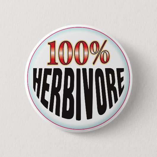 Badge Rond 5 Cm Étiquette herbivore (Devant)