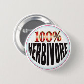Badge Rond 5 Cm Étiquette herbivore (Devant & derrière)